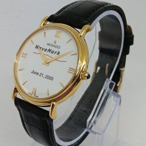 VINTAGE Movado Museum Classic 87-E4-0885 Men's 34mm Gold S/Steel Swiss Watch